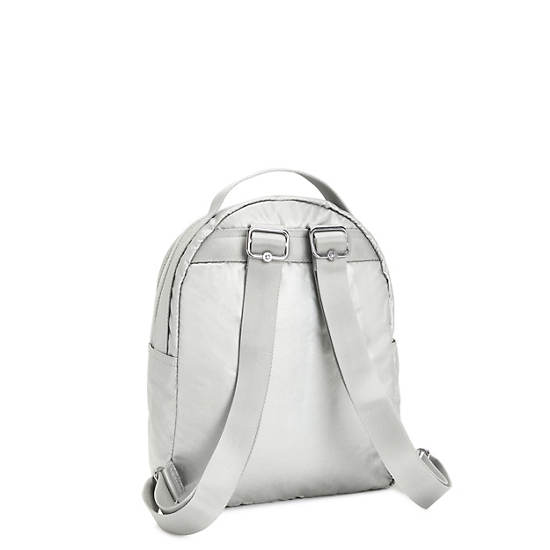 Sacs À Dos Kipling Kae Metallic Argent | FR 1624SG